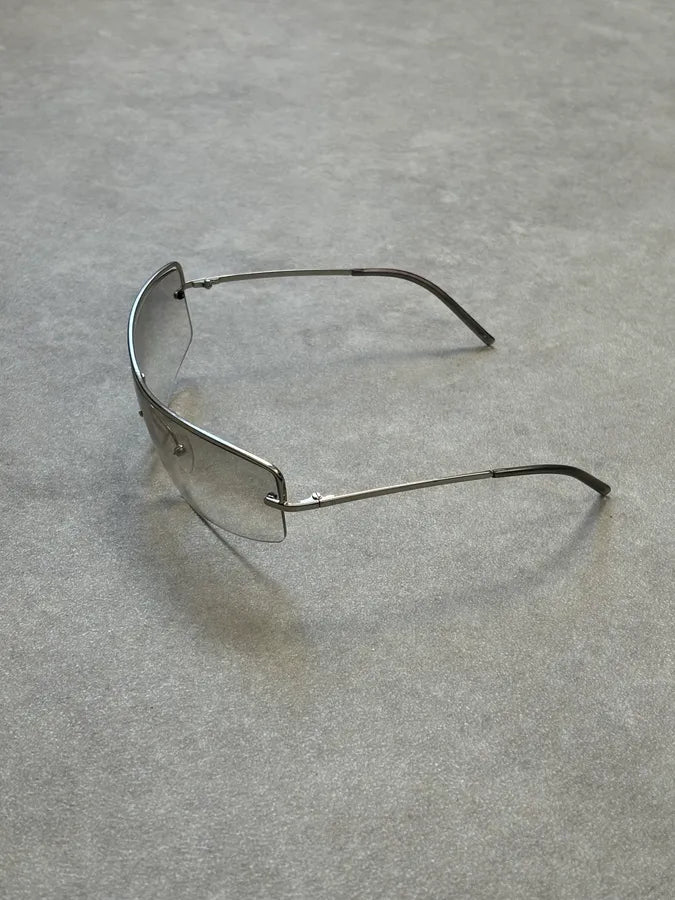 Gucci Silver Metal Clear Lens Glasses DYolkIA 9