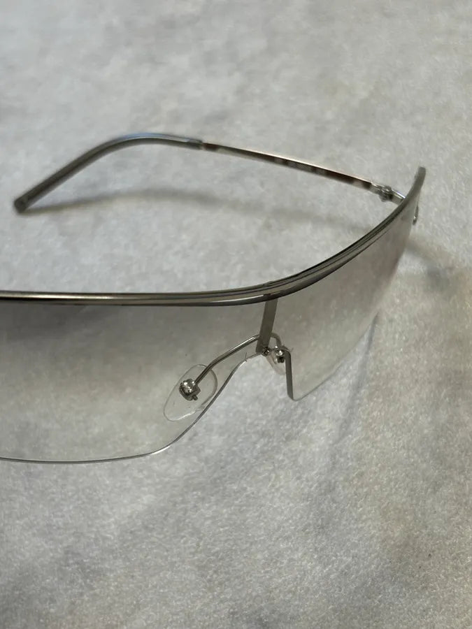 Gucci Silver Metal Clear Lens Glasses DYolkIA 10