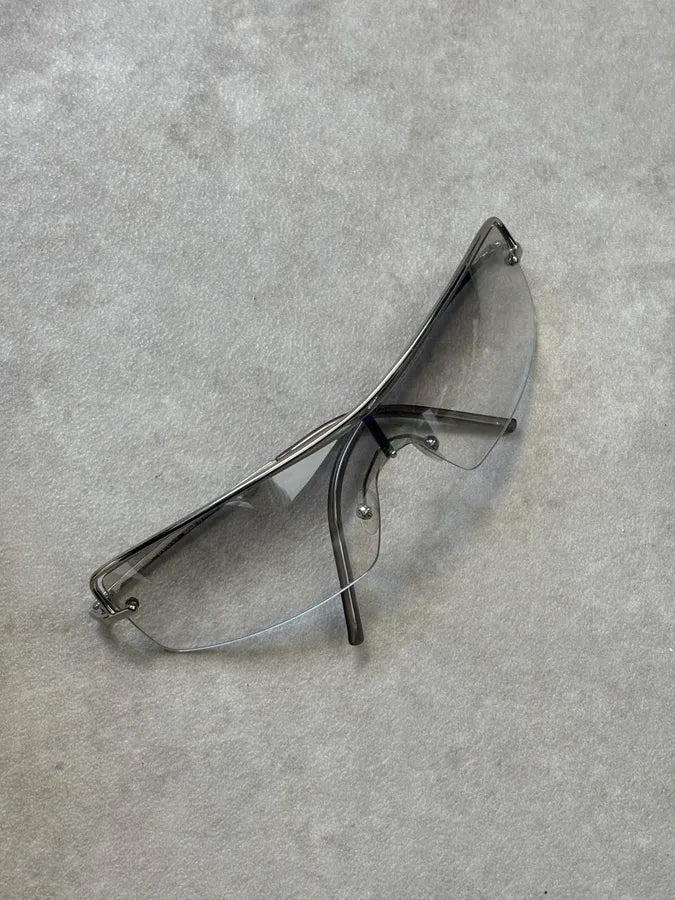 Gucci Silver Metal Clear Lens Glasses DYolkIA 4