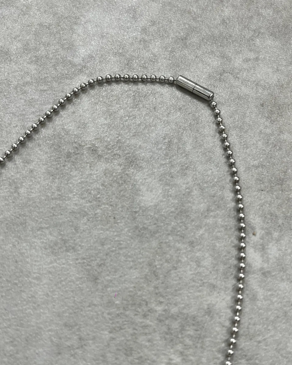 Gucci Silver Metal Dog Tag Necklace QCybZdC 4