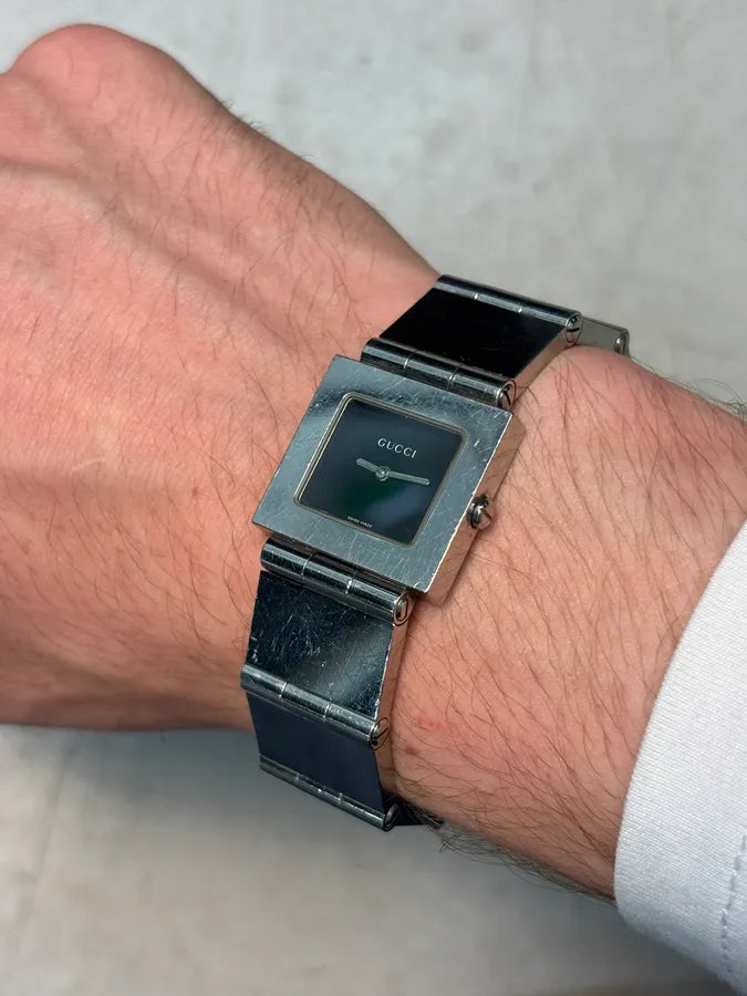 Gucci Silver Metal Link Watch qBaqbOb 0
