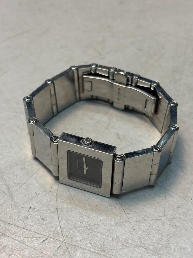 Gucci Silver Metal Link Watch qBaqbOb 2