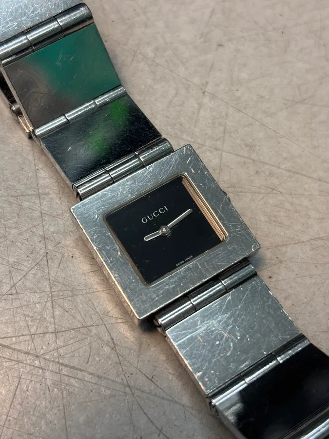 Gucci Silver Metal Link Watch qBaqbOb 3