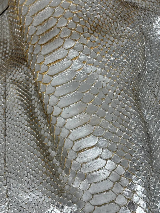 SS2009 Gucci “Indy” Bamboo Silver Metallic Python Hobo Bag by Frida Giannini FQymBsc 12