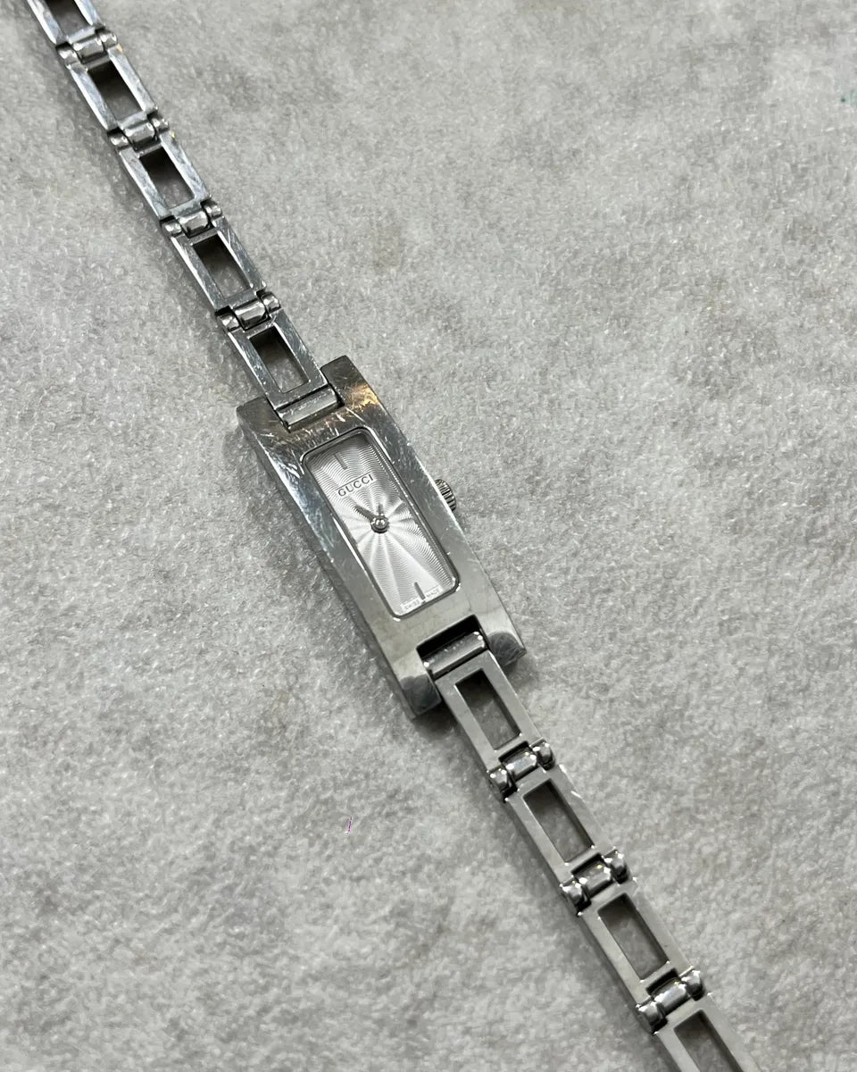Gucci Silver Stainless Steel Mother-of-Pearl Watch KQzFcTI 5