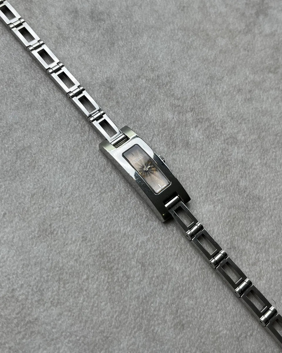 Gucci Silver Stainless Steel Watch dueHnWj 4