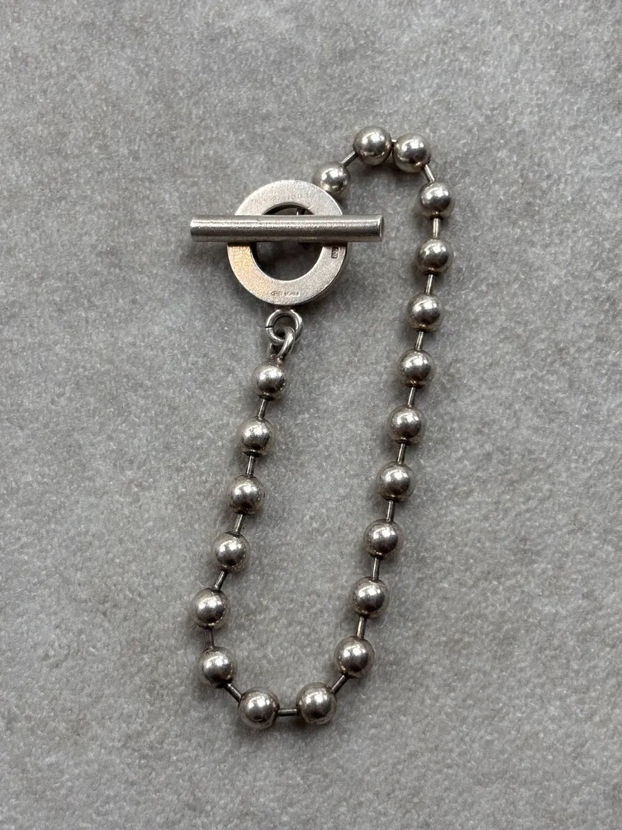 Gucci Silver Sterling Silver Boule T-Bar Bracelet and Ring Set uhKALxx 1