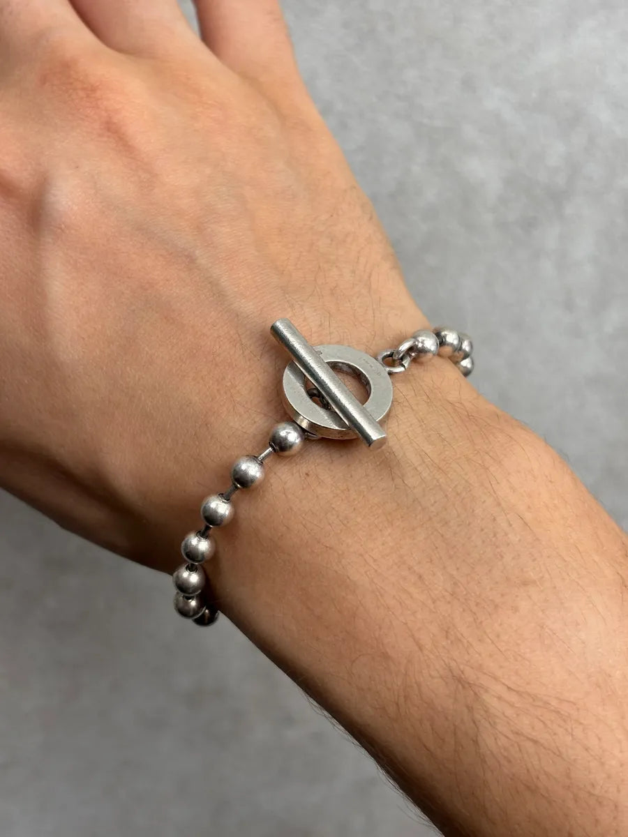 Gucci Silver Sterling Silver Boule T-Bar Bracelet and Ring Set uhKALxx 2
