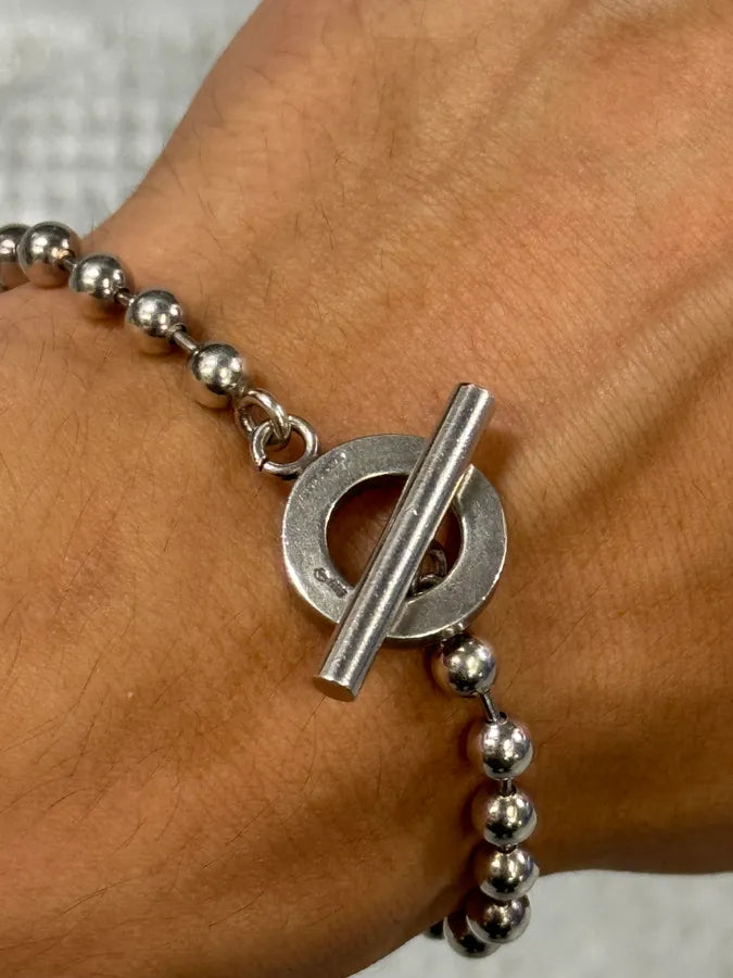 Gucci Stainless Steel Grey Ball Bracelet oUZVnXw 2