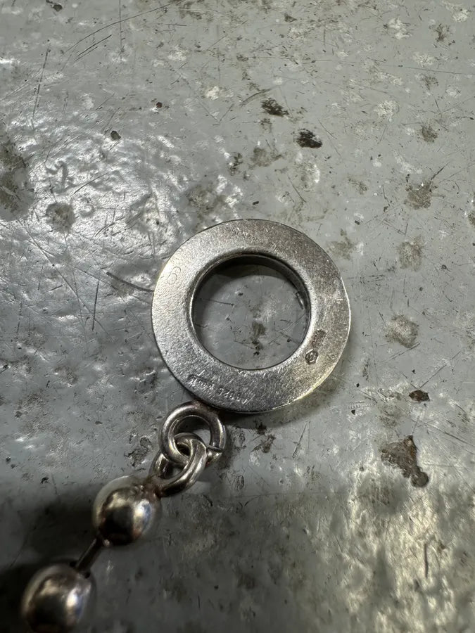 Gucci Stainless Steel Grey Ball Bracelet oUZVnXw 5