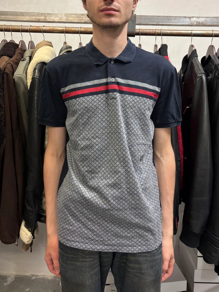 Gucci Striped Lined Grey Polo Shirt WKNfwaW 1