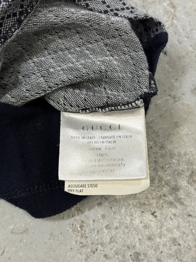 Gucci Striped Lined Grey Polo Shirt WKNfwaW 8