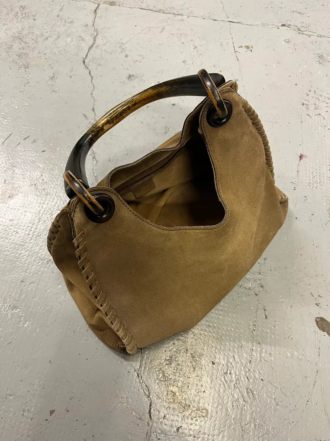 Gucci Suede Camel Hobo Bag tMmembh 5
