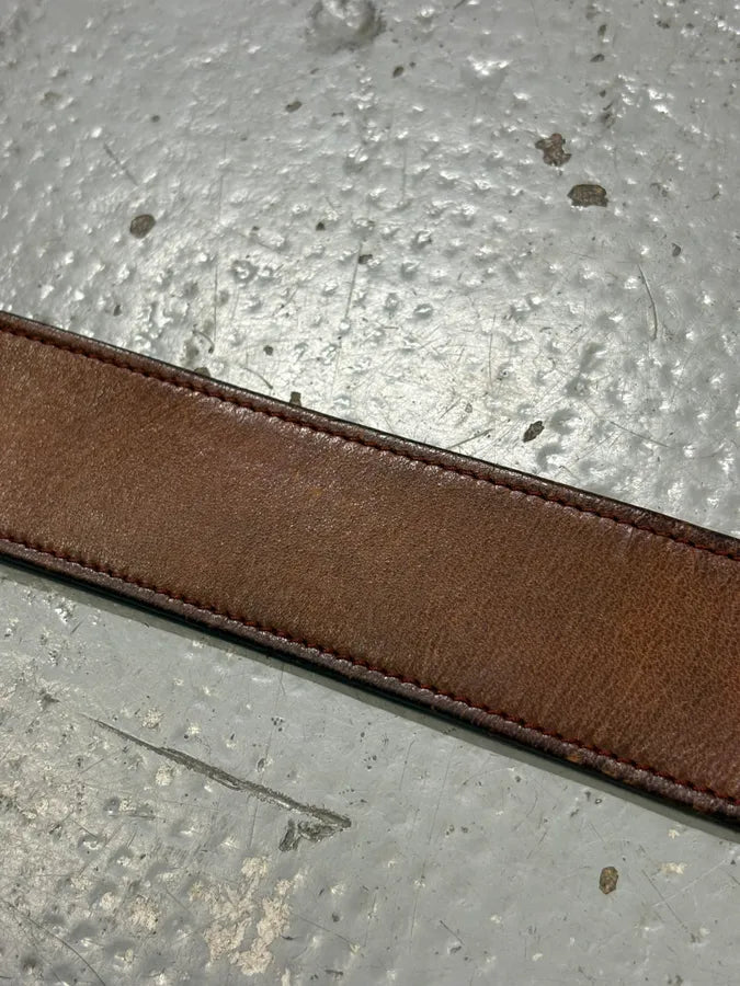 2000s Gucci Brown Leather Propaganda belt by Tom Ford  gnxwMYa 5