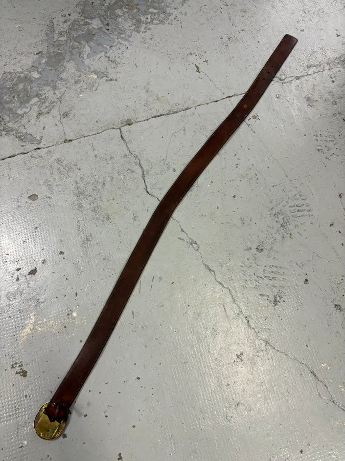 2000s Gucci Brown Leather Propaganda belt by Tom Ford  gnxwMYa 9