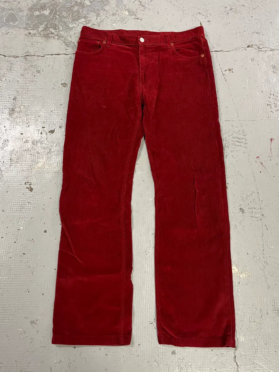Gucci Velvet Corduroy Bordeaux Pants SqJDZiN 4