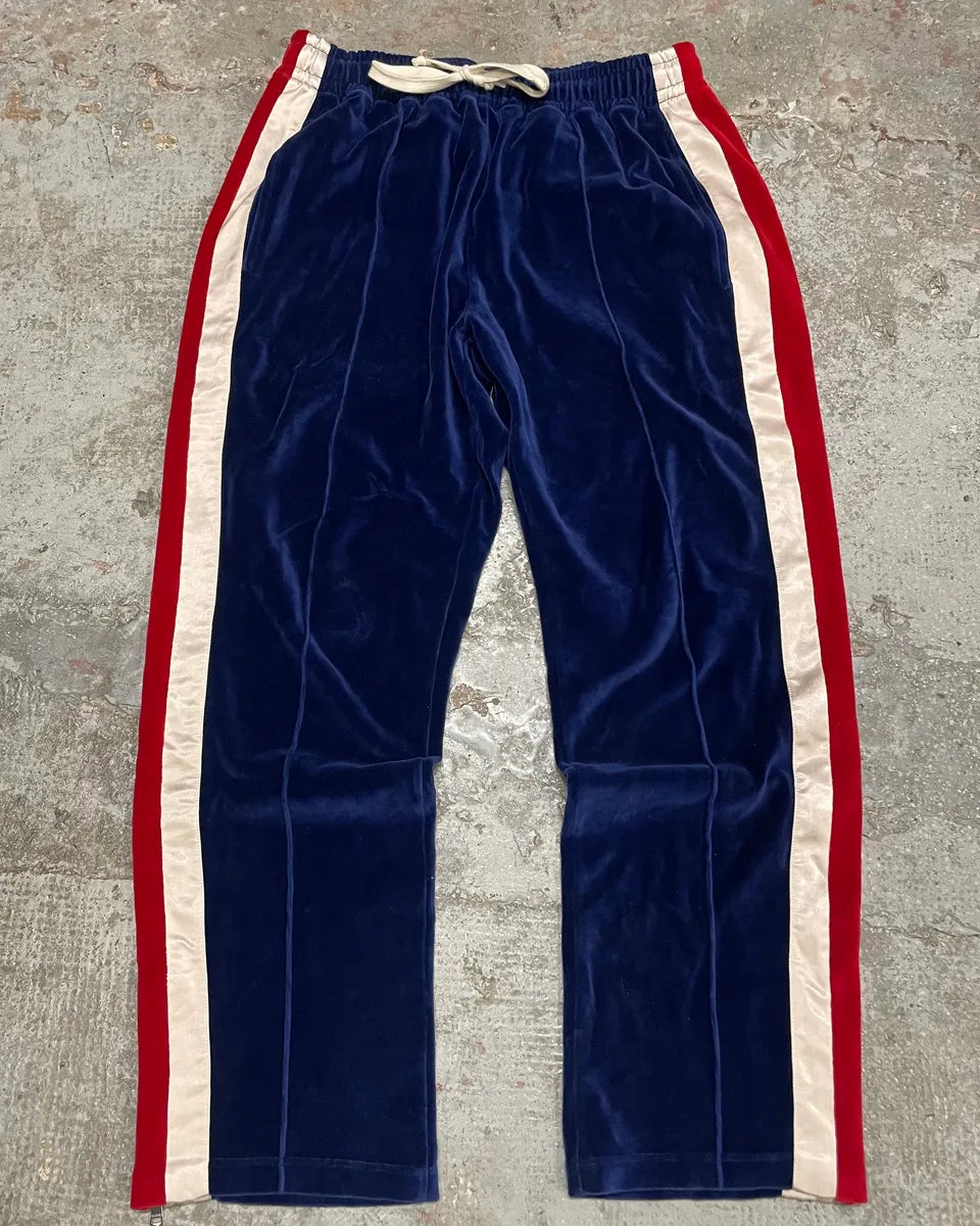 Gucci Velvet Propaganda Navy Joggers FjoJpRI 0