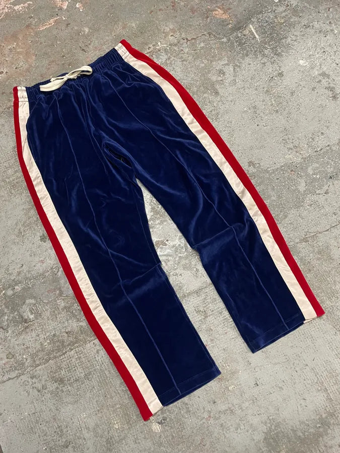 Gucci Velvet Propaganda Navy Joggers FjoJpRI 4