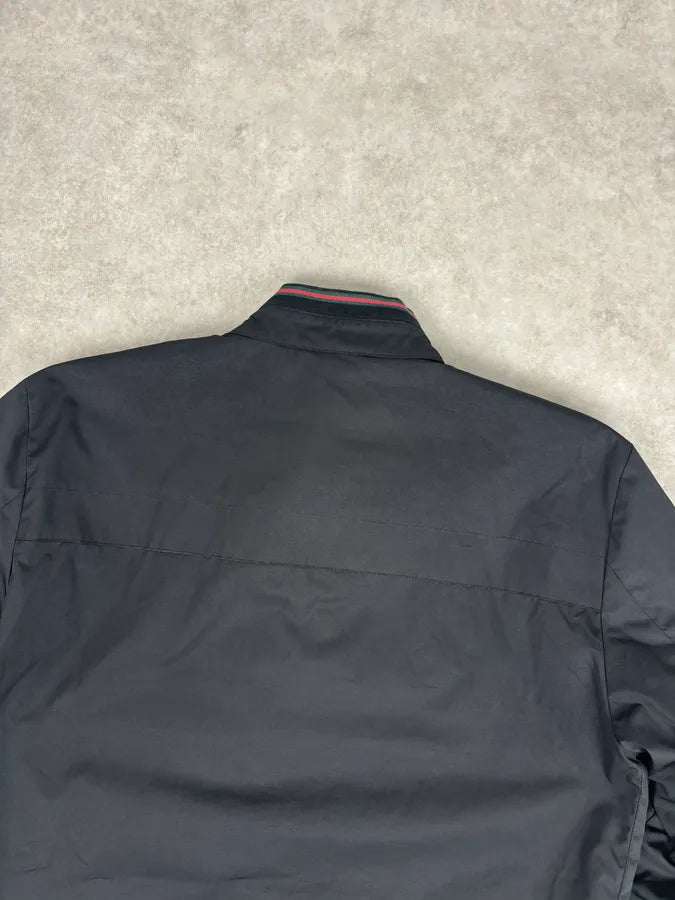 AW2012 Gucci Black Nylon Floral Lined Bomber Jacket hIPPili 5