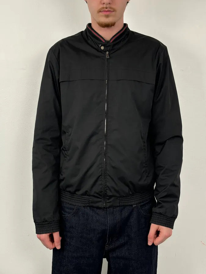 AW2012 Gucci Black Nylon Floral Lined Bomber Jacket hIPPili 1