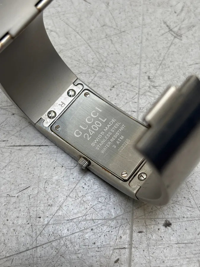 Gucci Vintage Stainless Steel Bangle Watch wSFSCWU 6