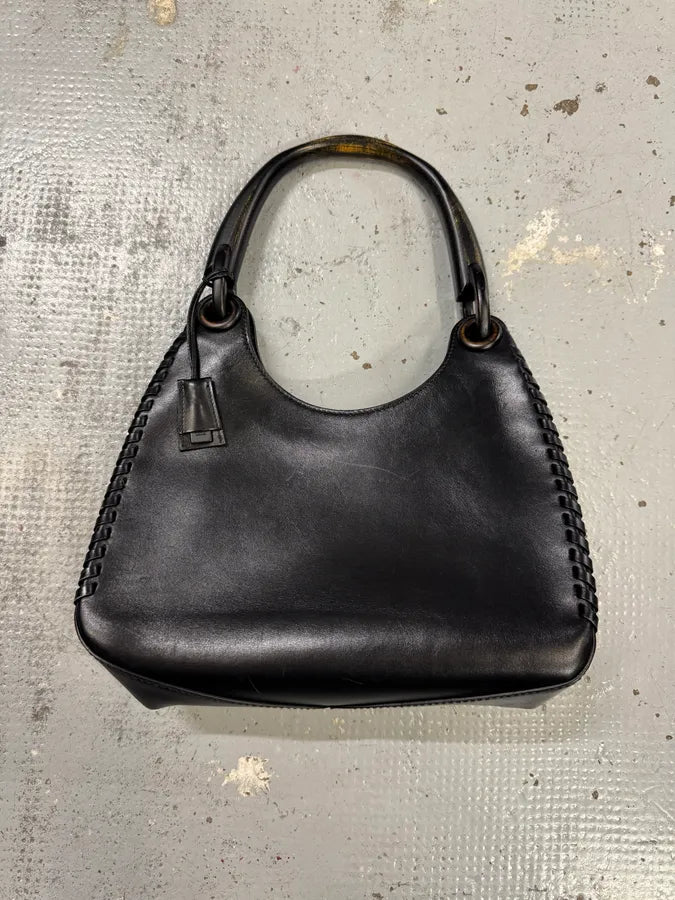 Gucci Whipstitched Bamboo Hobo Black Leather Hande Bag by Tom Ford RGSgVGg 0