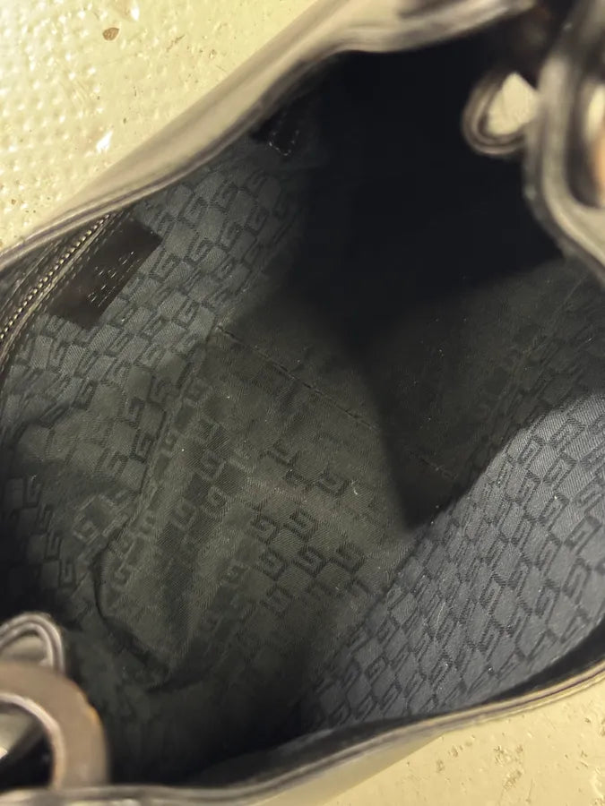 Gucci Whipstitched Bamboo Hobo Black Leather Hande Bag by Tom Ford RGSgVGg 7