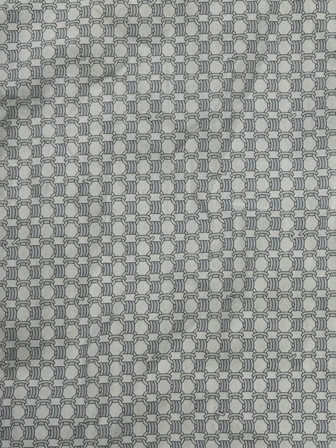 Gucci White & Light Baby Blue Chain Pattern Shirt DSNFQPj 7