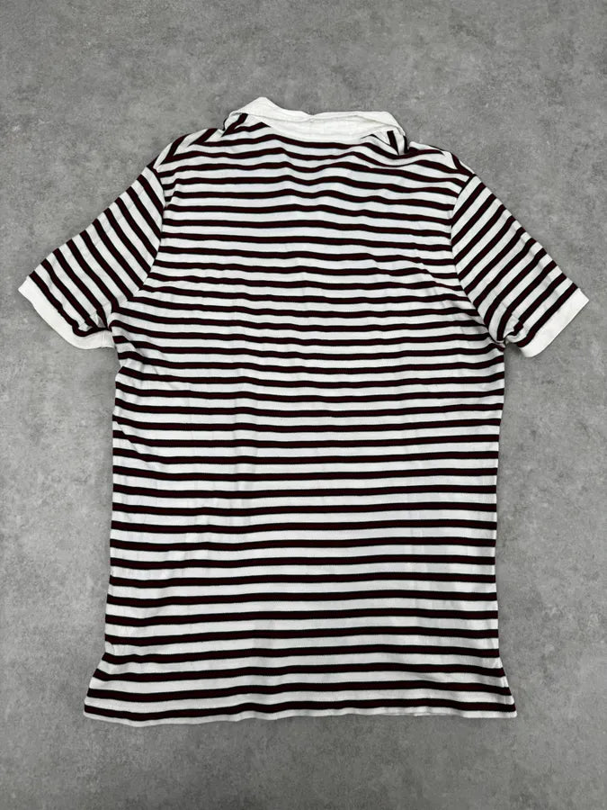 SS2009 Gucci White & Red Signature Polo Shirt mZadHxd 3