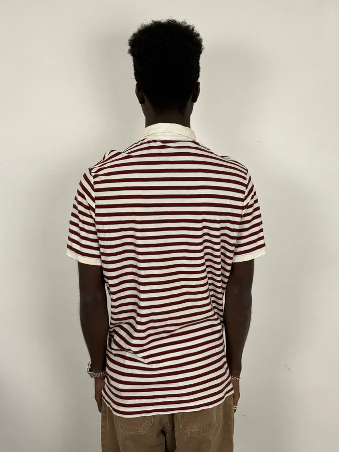 SS2009 Gucci White & Red Signature Polo Shirt mZadHxd 2