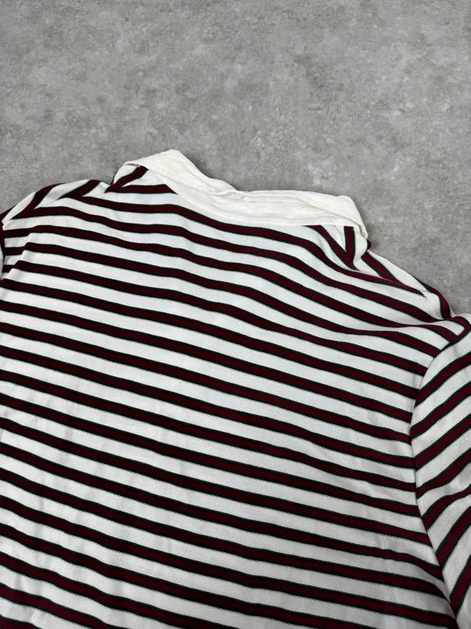 SS2009 Gucci White & Red Signature Polo Shirt mZadHxd 5