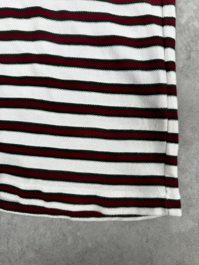 SS2009 Gucci White & Red Signature Polo Shirt mZadHxd 6