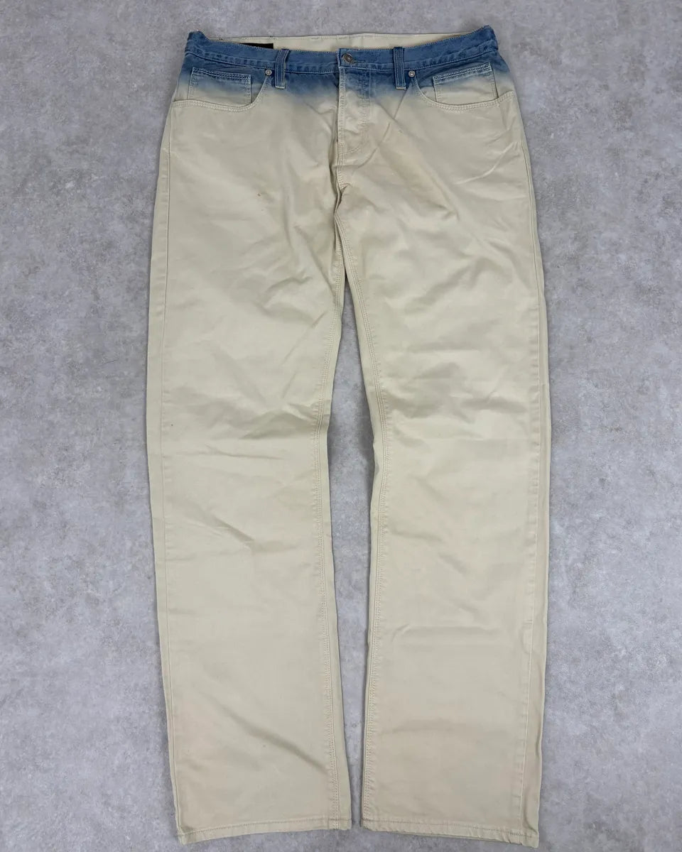 Gucci White Blue Gradient Slim Denim Jeans tfxAxji 0