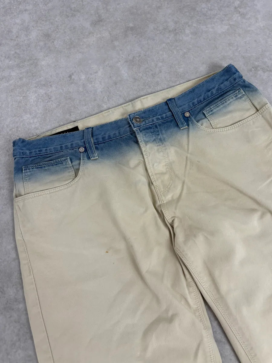 Gucci White Blue Gradient Slim Denim Jeans tfxAxji 4