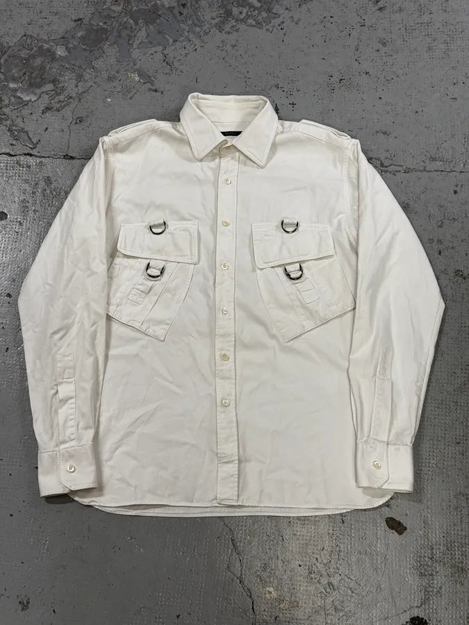 SS2002 Gucci White Cargo Safari Shirt by Tom Ford  hLsKYZA 0