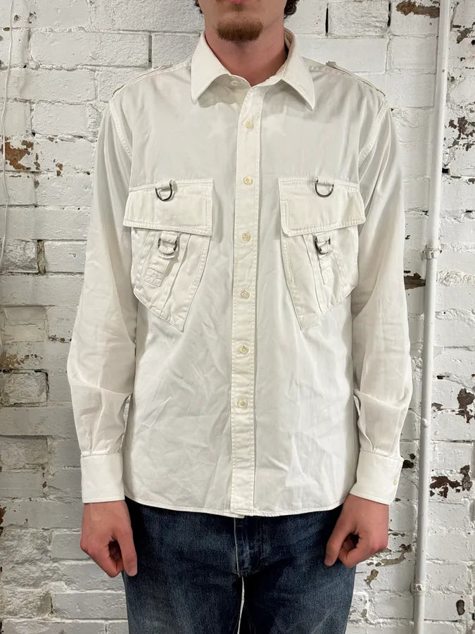 SS2002 Gucci White Cargo Safari Shirt by Tom Ford  hLsKYZA 2