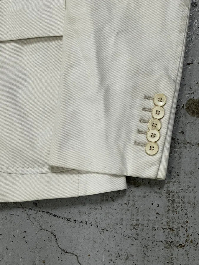 SS2008 Gucci White Cotton Embroidered Crest Blazer by Frida Giannini gcbGoTH 8