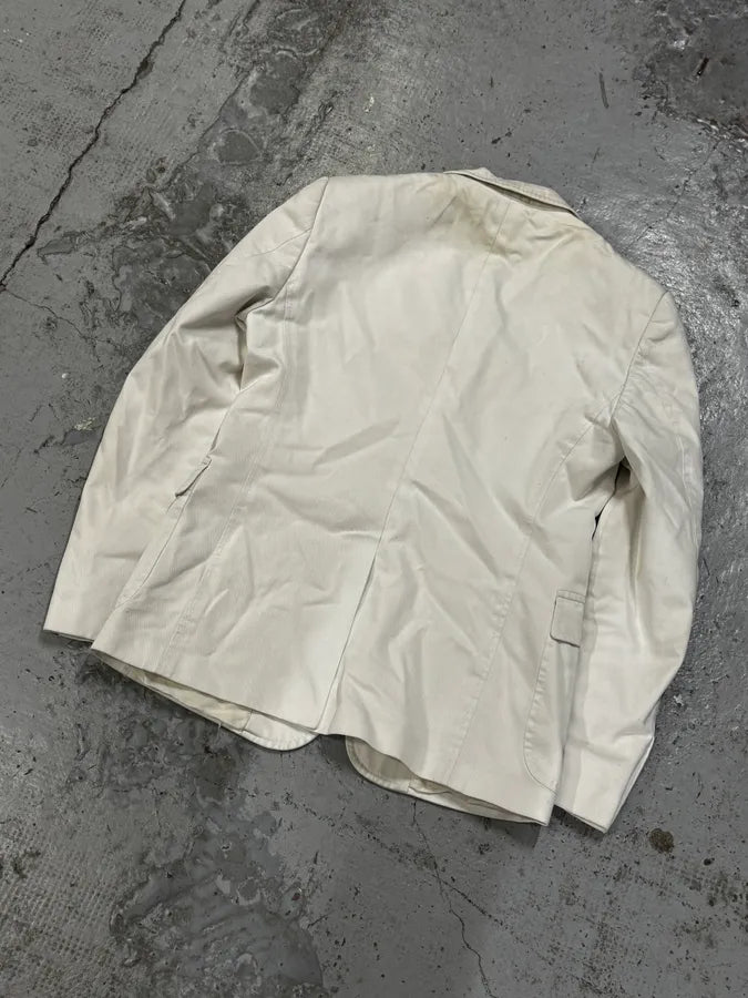 SS2008 Gucci White Cotton Embroidered Crest Blazer by Frida Giannini gcbGoTH 5