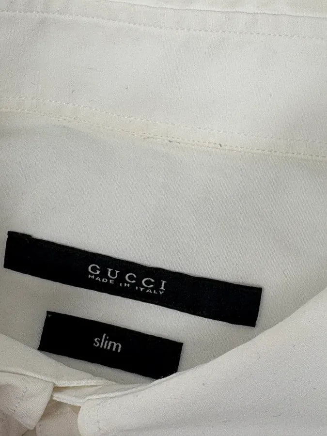 SS2013 Gucci White Signature Logo Shirt  JOfQsCP 8