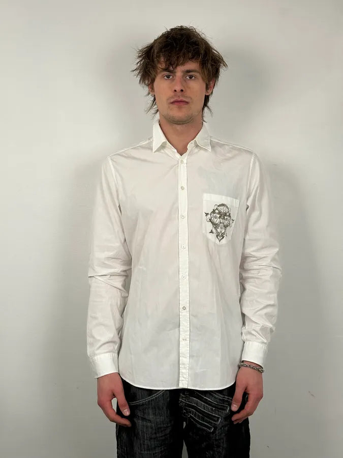 SS2013 Gucci White Signature Logo Shirt  JOfQsCP 1