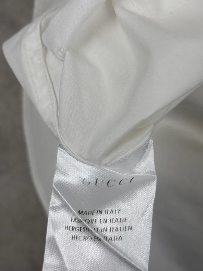 SS2013 Gucci White Signature Logo Shirt  JOfQsCP 10