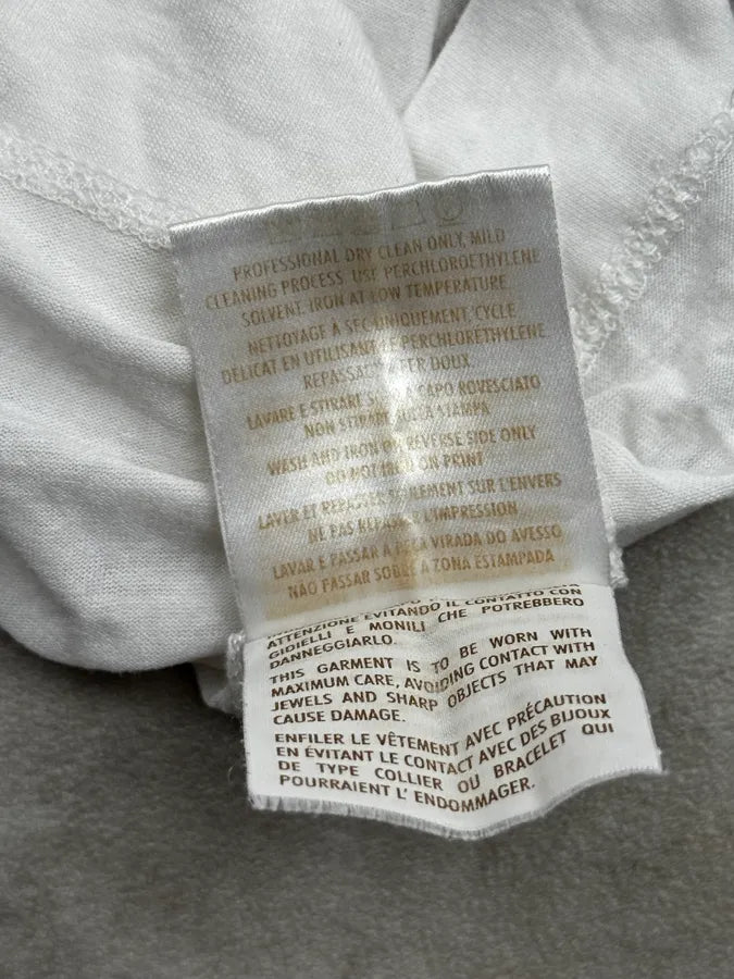 2010s Gucci White Floral Print GG Logo T-Shirt by Frida Giannini LmnaKOR 7