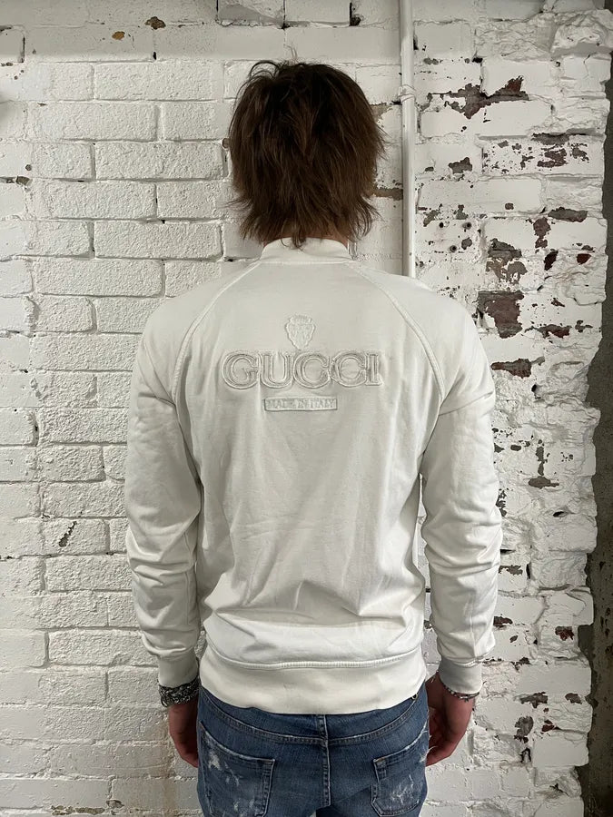 AW2006 Gucci White Propaganda Zip-up  Sweater DnrAWaa 3
