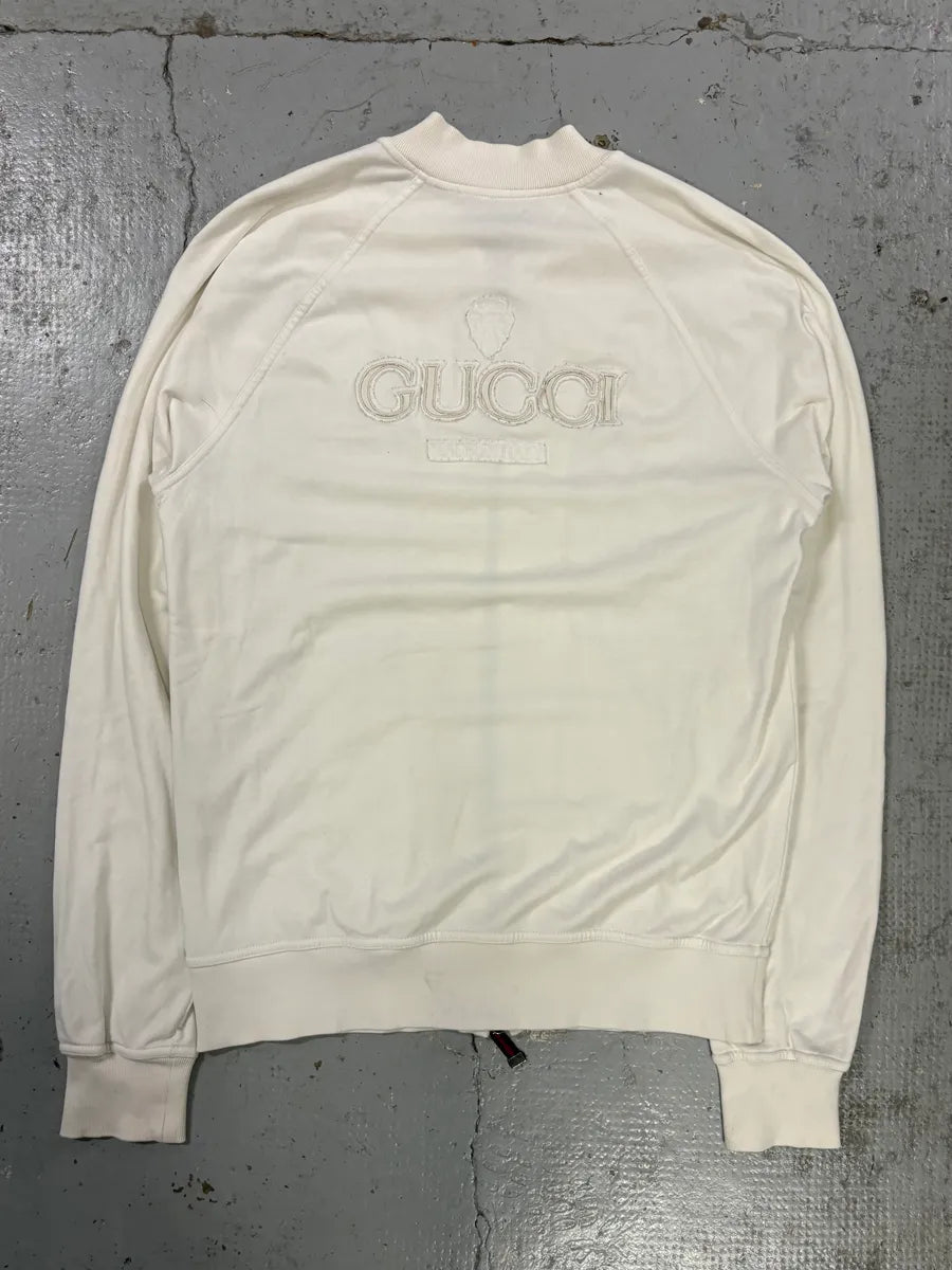AW2006 Gucci White Propaganda Zip-up  Sweater DnrAWaa 1