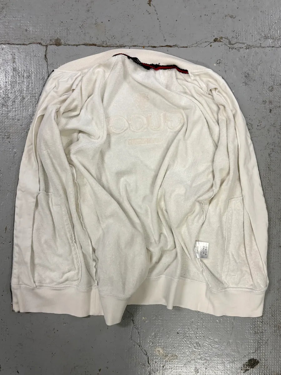AW2006 Gucci White Propaganda Zip-up  Sweater DnrAWaa 6