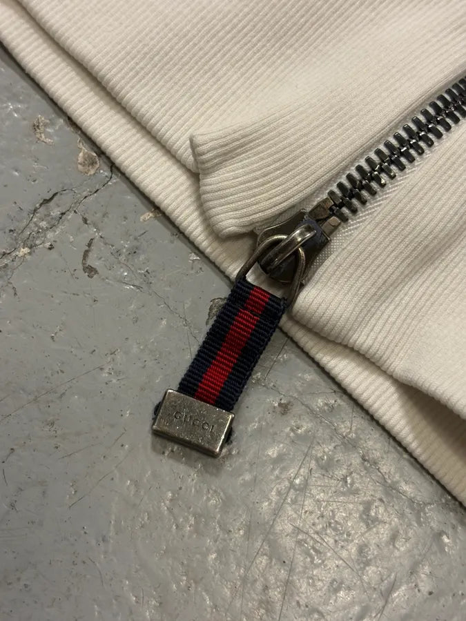 AW2006 Gucci White Propaganda Zip-up  Sweater DnrAWaa 8