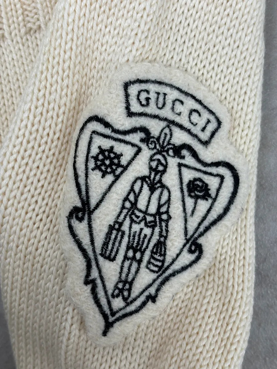 Gucci Wool Creamy White Signature Turtleneck XgVovwn 8
