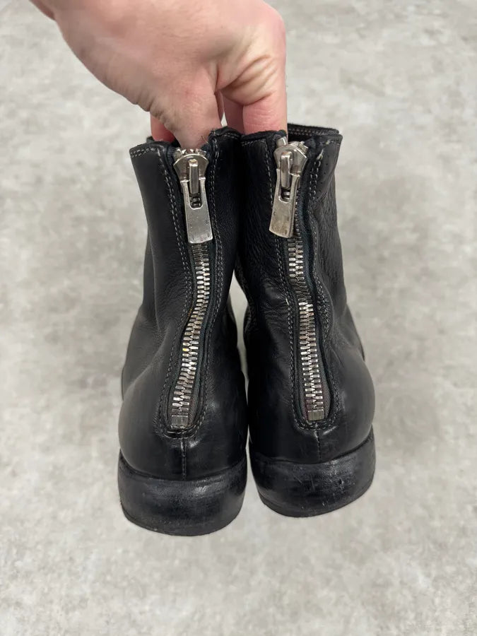 Guidi 211 Black Calf Leather Backzip Boots JgZNYlw 3