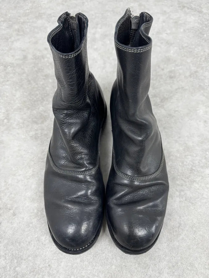 Guidi 211 Black Calf Leather Backzip Boots JgZNYlw 2