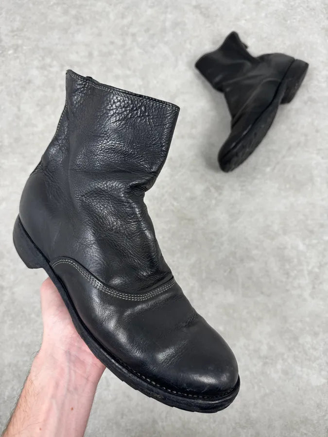 Guidi 211 Black Calf Leather Backzip Boots JgZNYlw 0